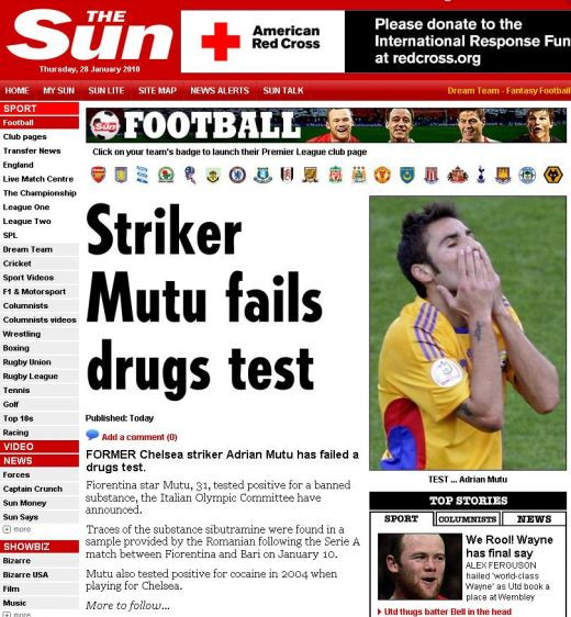 Mutu, cariera TERMINATA?! TheSun: 