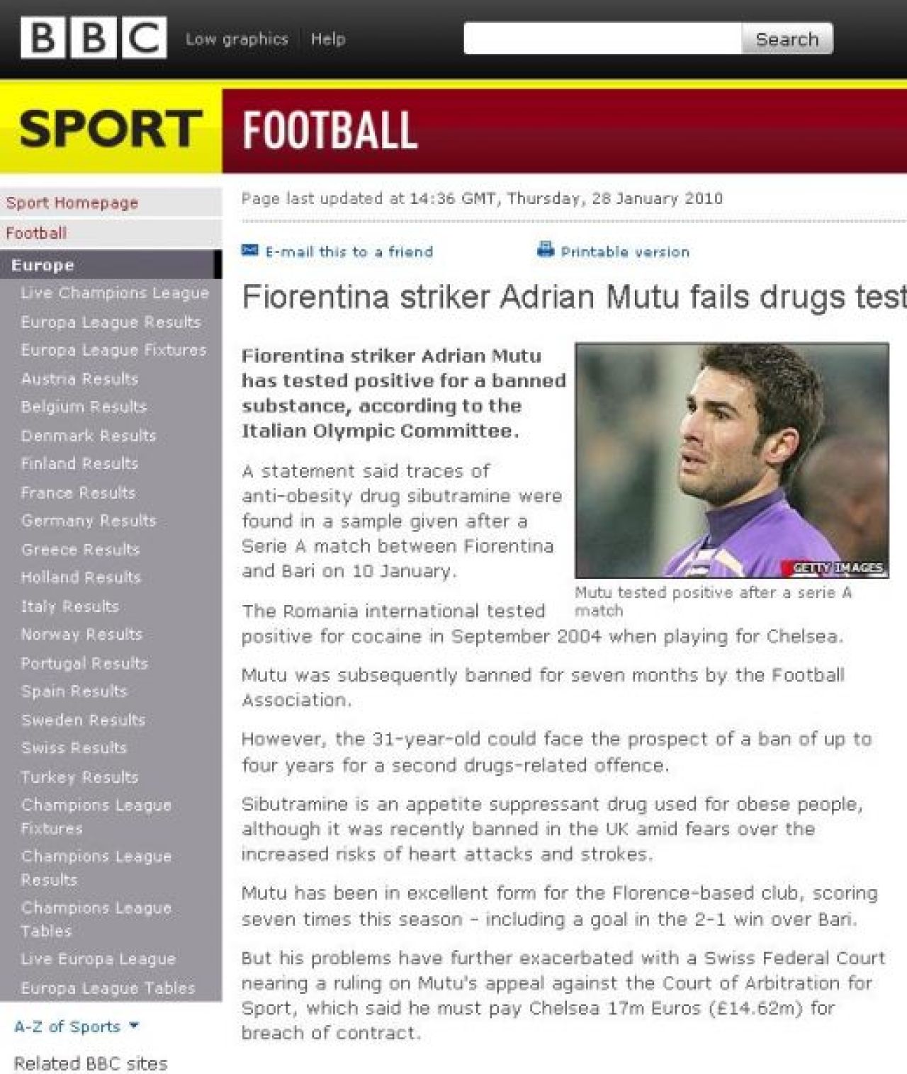 Mutu, cariera TERMINATA?! TheSun: