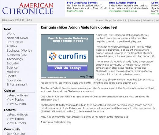 Mutu, cariera TERMINATA?! TheSun: 