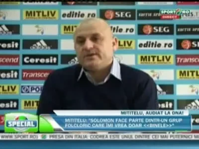 Mititelu este audiat in dosarul coruptiei din arbitraj!