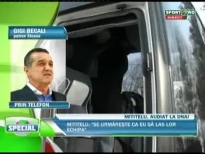 Tall si Parpas sunt suta la suta ai Stelei! Ce spune Becali de vizita lui Mititelu la DNA!