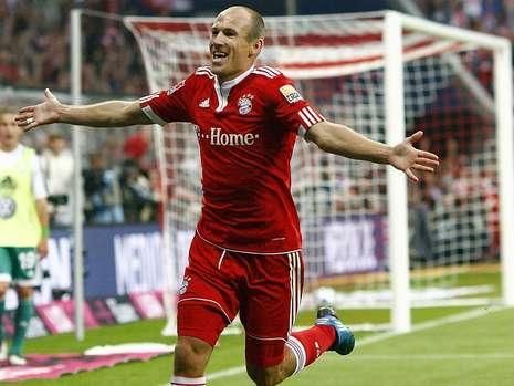 Culoarea colantilor purtati de Robben nu este agreata de Liga Profesionista Germana! FOTO:_7