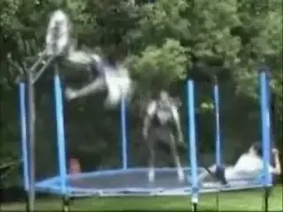 VIDEO Epic fail! A vrut sa dea slam dunk dar a intrat prin cos! :))