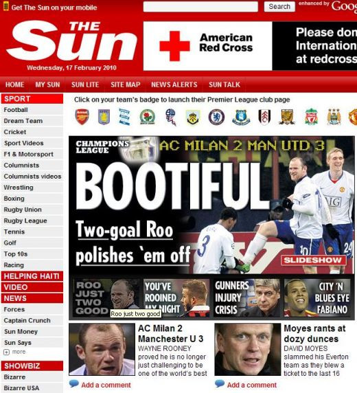 Are Anglia la picioare: 