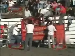 VIDEO / Un om a fost STRIVIT de fundul unui taur!