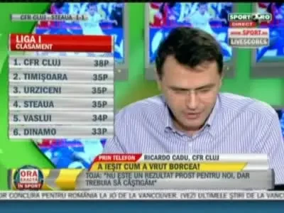 Cadu, arogant: Nu am avut emotii cu Steaua! Cum sa am? Eu am jucat cu Benfica si Roma!