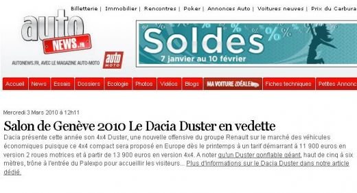 Nemtii despre Duster: 