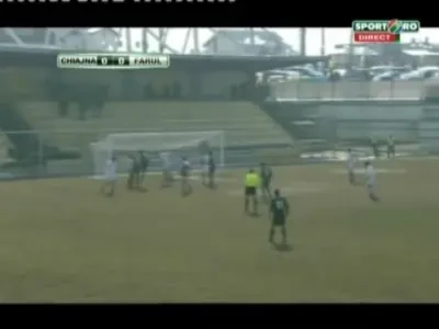 VIDEO:&nbsp;Gol de cascadorii razului in Chiajna 4-1 Farul!