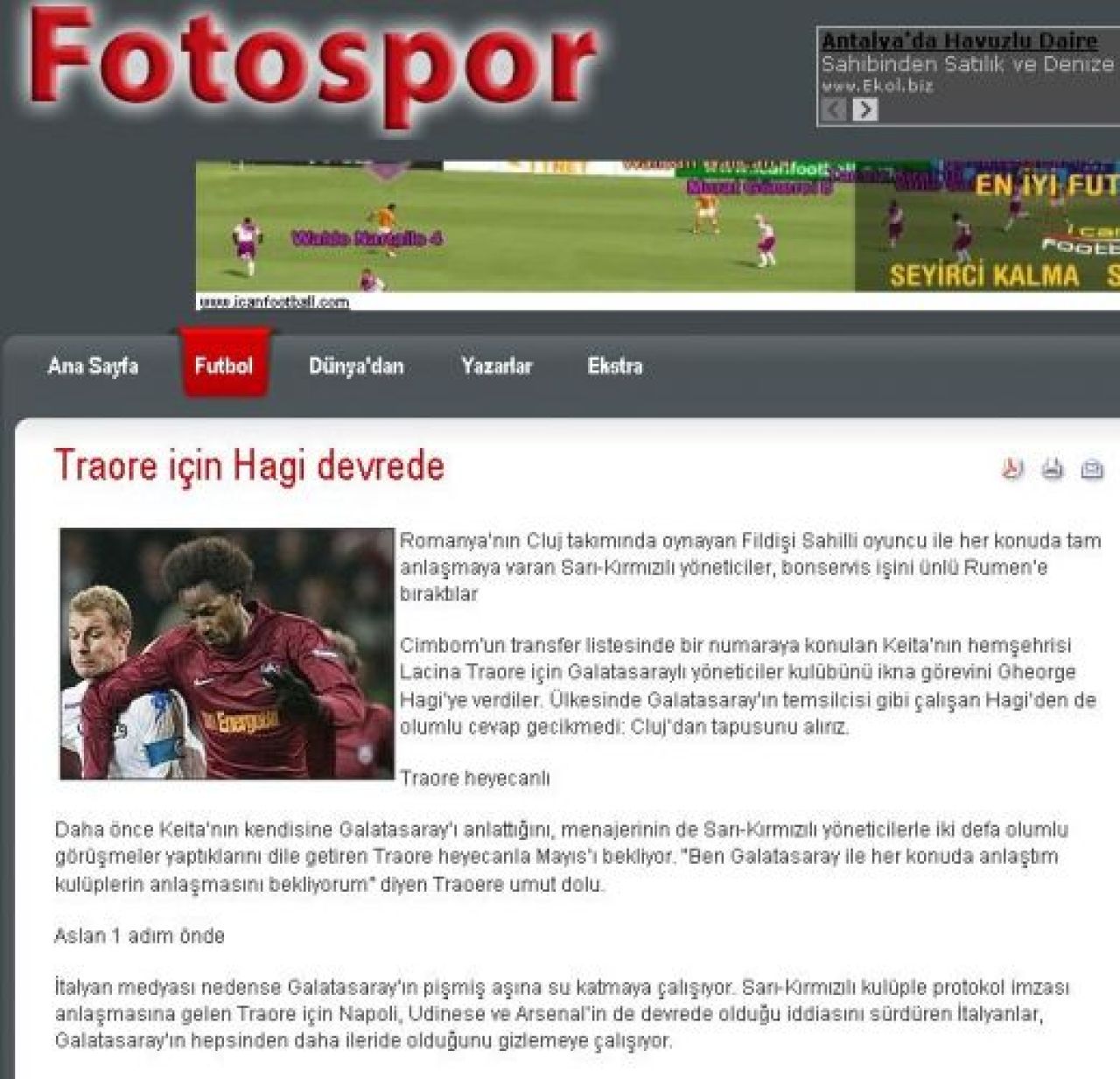 Hagi, cel care-l duce pe Traore la Galata? Turcii ii dau 3 mil salariu: