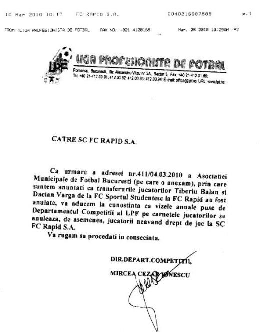 FOTO: AICI PROBA cu care se apara Rapidul! Vezi actele transferurilor lui Varga si Balan!_2