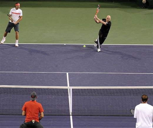 FOTO IMPRESIONANT! Indian Wells a inceput cu un meci pentru Haiti! Ce au facut Nadal si Federer_5