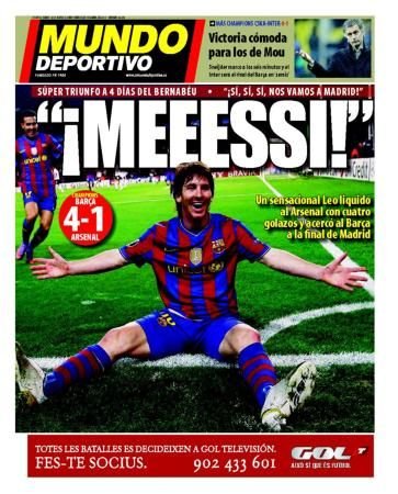 L-a egalat pe Van Basten! Messi, al 6-lea jucator din istorie care da 4 goluri intr-un meci de Liga_4