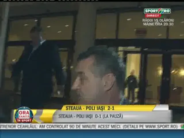 Gigi Becali pleaca de la stadion