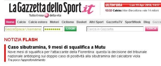 OFICIAL! Mutu, suspendat 9 LUNI: 