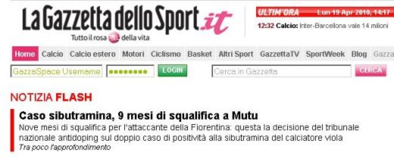 OFICIAL! Mutu, suspendat 9 LUNI: