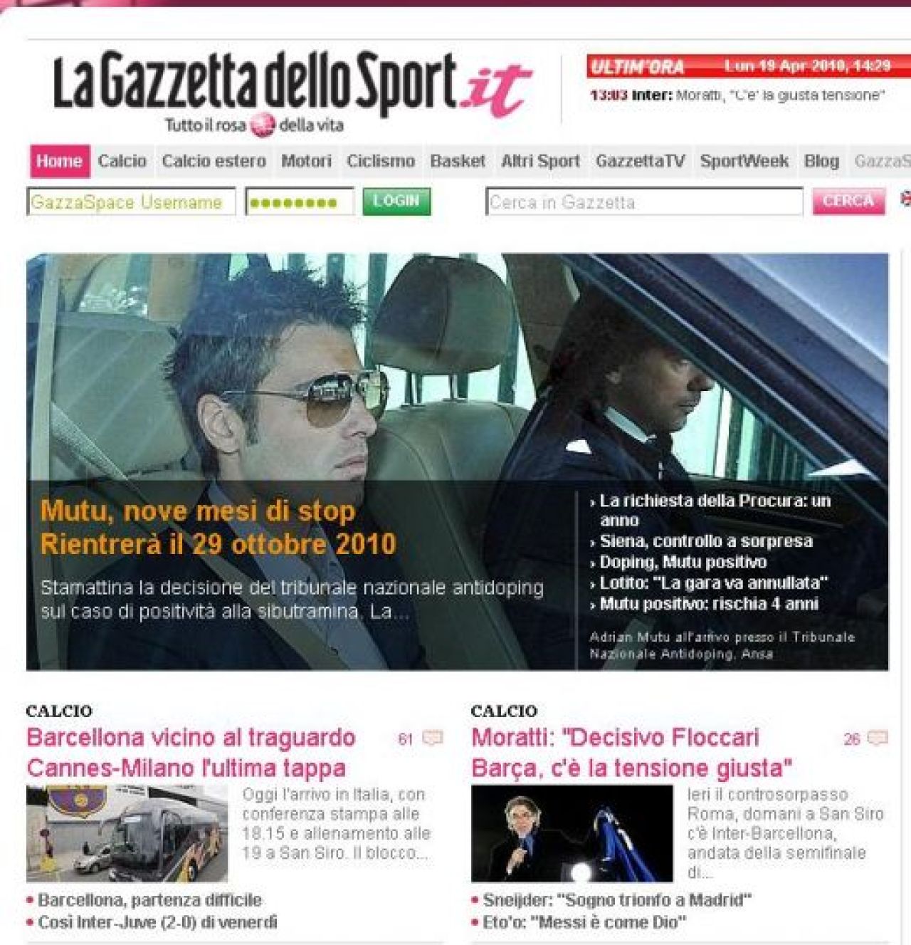 OFICIAL! Mutu, suspendat 9 LUNI: