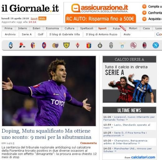 OFICIAL! Mutu, suspendat 9 LUNI: 