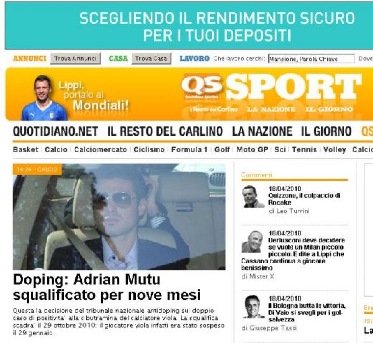 OFICIAL! Mutu, suspendat 9 LUNI: