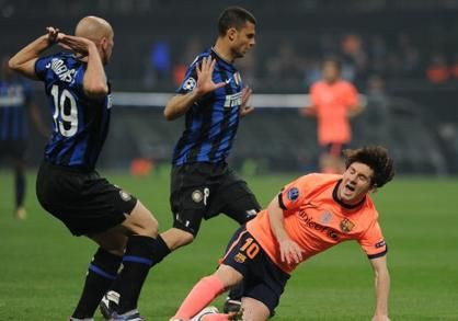 Chivu si Inter, aproape de finala! Inter 3-1 Barcelona! Vezi golurile 3D!_15