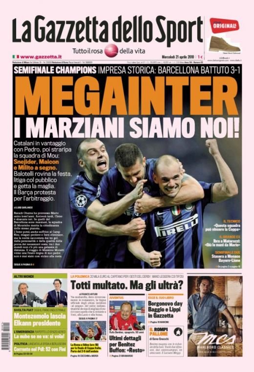Italienii fac misto de Barca: 