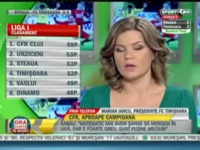 Iancu:&nbsp; Steaua trebuie sa se mandreasca cu acest punct! Suntem mult peste ei!