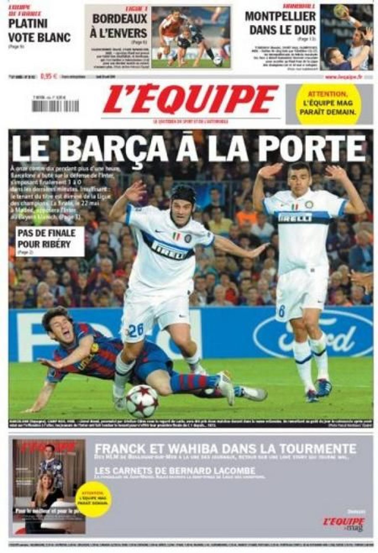 Chivu primul ROMAN care a tinut prima pagina L'Equipe si Gazzetta dello Sport!_2