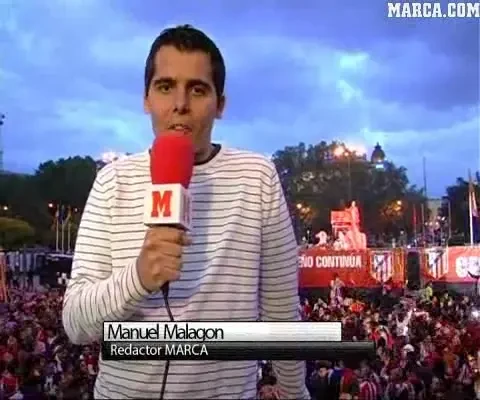 VIDEO / Zeul Neptun este fan Ateltico! Ce au facut fanii lui Atletico in centrul Madridului: