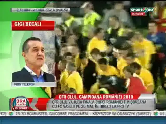 Becali: A fost mita si coruptie. Sunt invidios pe CFR!