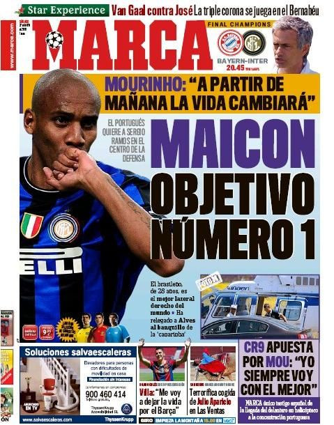 Mourinho si-a facut LISTA pentru Real! Maicon este primul jucator care va ajunge pe Bernabeu:_2