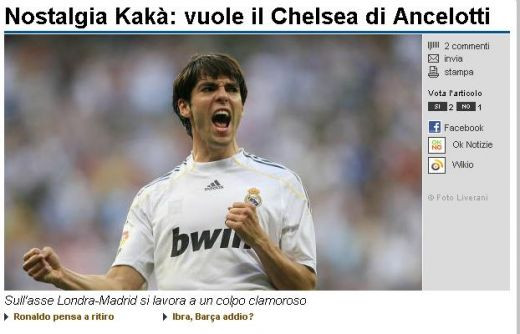 Kaka, langa Ancelotti? Ce sanse are sa ajunga la Chelsea:_2