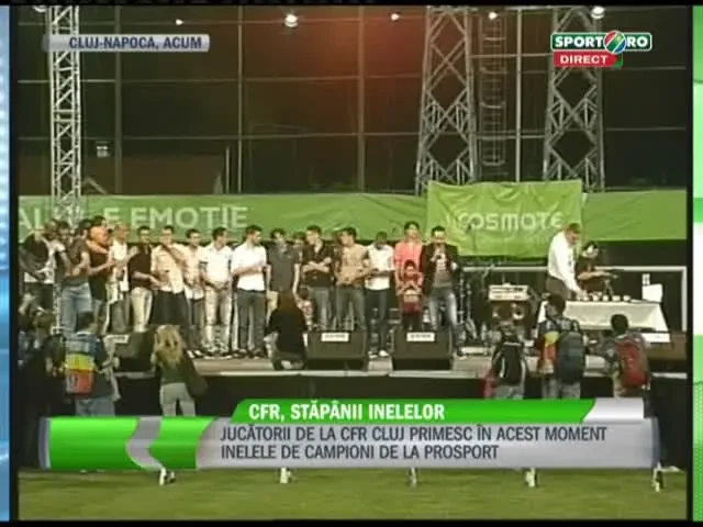 SUPER VIDEO! Discursul lui Mandorlini la primirea inelului de campion: Tony, in fata, Culio, in spate, Bud GOOOOL