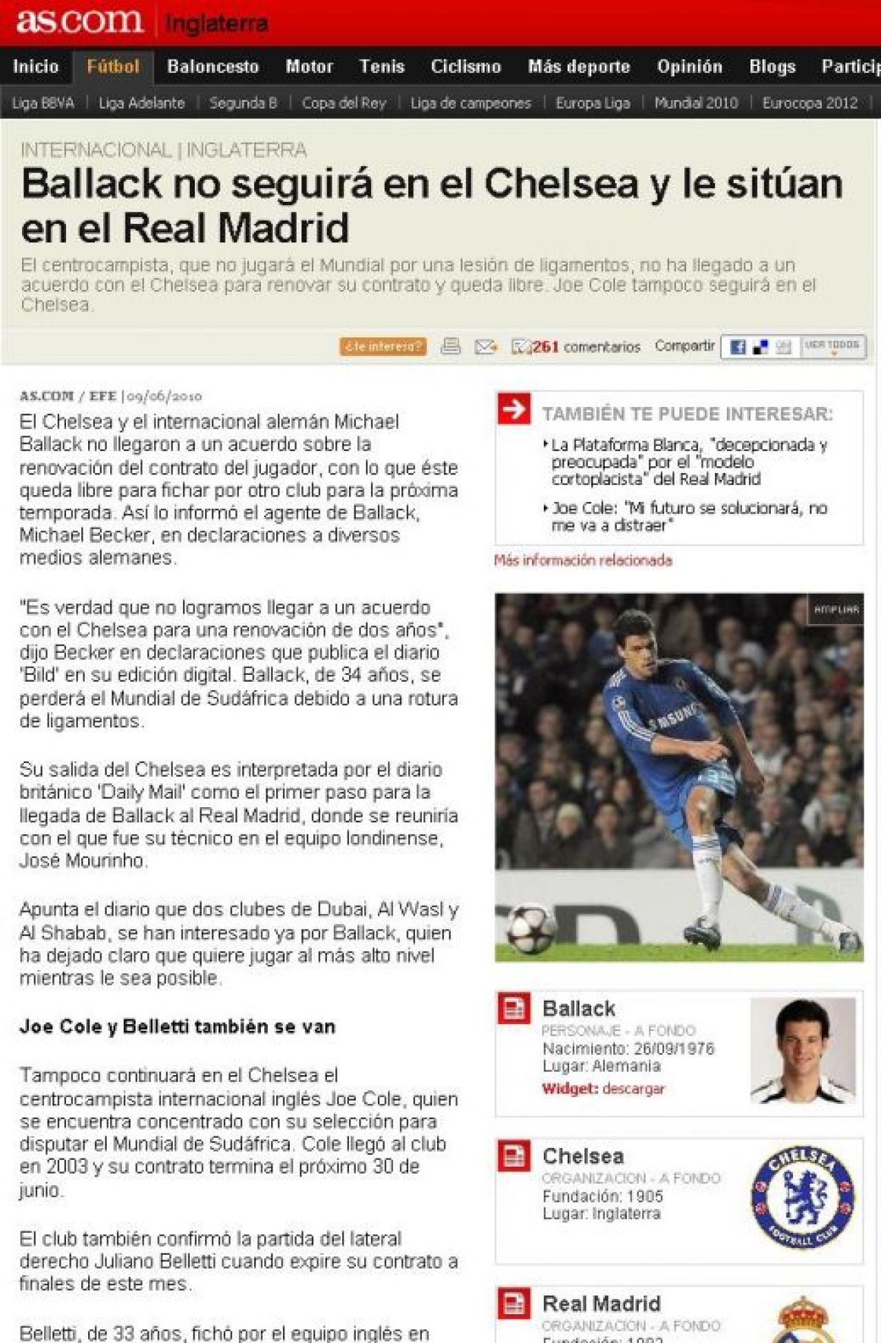 Barcelona si Real isi impart transferurile: Mourinho il ia pe Ballack, Robinho vrea pe Nou Camp!_2