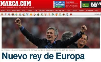 Mourinho e regele Europei ! E al 3-lea antrenor din istorie care ia Liga cu 2 echipe diferite &nbsp;