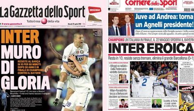 'Magicianul Mourinho si leii sai au dat o PALMA Barcelonei!' Vezi cum se bucura Italia!_1