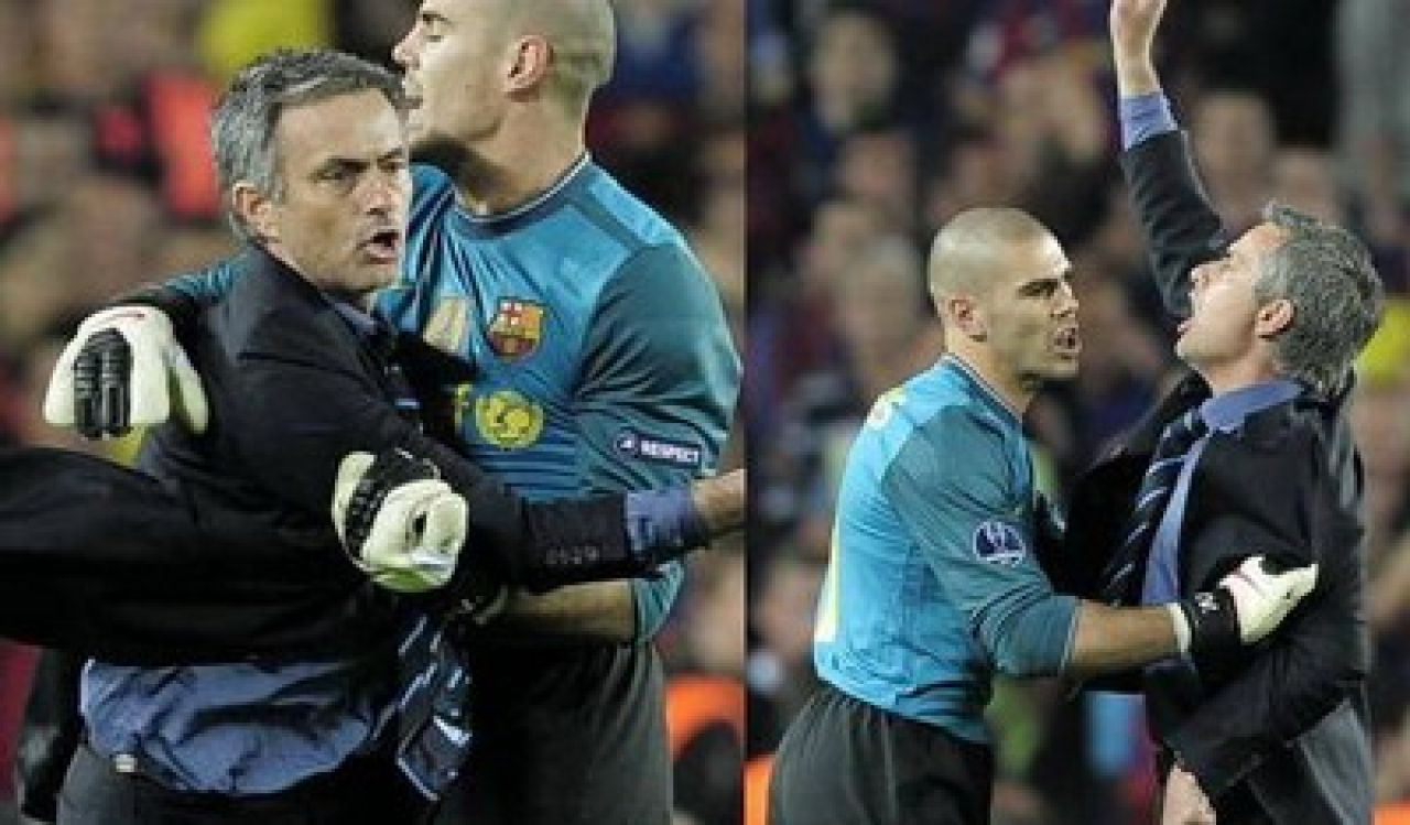VIDEO Mourinho, luat de gat de Valdes! Barcelona pune stropitorile pe Inter ca sa nu se bucure cu fanii!_1