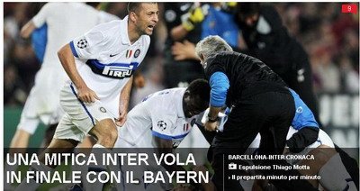 Corriere dello Sport: Inter este MITICA! / Gazzetta: Sunteti niste eroi!