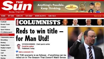 Ce paradox! Ca si cand Dinamo ar ajuta-o pe Steaua sa ia titlul! Cum ii salveaza Liverpool sezonul lui United!