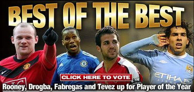 Rooney, favorit pentru premiul de cel mai bun jucator din Anglia! Vezi nominalizarile: