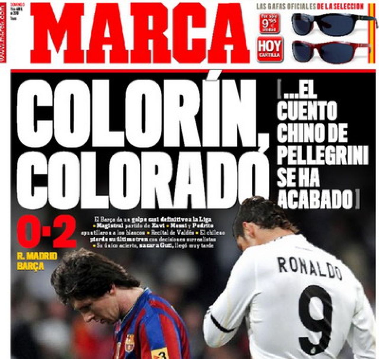 Presa din Madrid, dupa Real 0-2 Barca: AS: