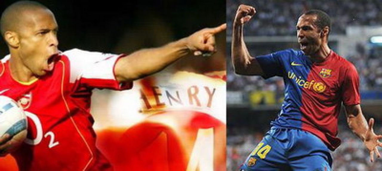 Henry, in lotul Barcelonei pentru meciul cu Arsenal! Vezi super goluri cu Henry in tricoul celor 2 echipe!_1