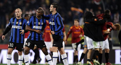 VIDEO / Roma isi face&nbsp;planuri de TITLU! Roma 2-1 Inter! Chivu a intrat in min 77