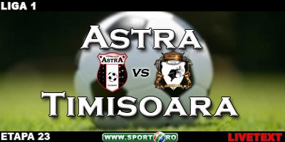 Poli egaleaza Steaua in clasament! Astra 1-3 Poli Timisoara!