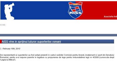2 suporteri au vorbit la Senat despre propunerea de lege pentru imbunatatirea Legii Dragomir!