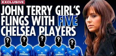 Amanta&nbsp;lui John Terry s-a culcat cu 5 jucatori de la Chelsea! Cine sunt?