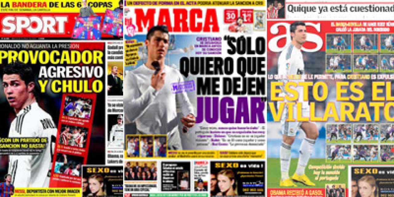Clipul care a declansat un razboi intre ziarele din Spania! Cum a lovit Messi cu cotul si a scapat fara rosu!_1