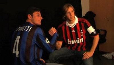 VIDEO / Zanetti si Ambrosini, skandenberg inainte de marea confruntare!