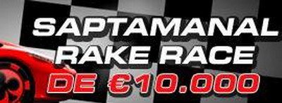 Rake race-uri saptamanale de 10.000 euro!