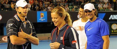 VIDEO! Super meci de tenis cu Federer, Nadal, Djokovic si Serena pentru victimele din Haiti