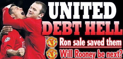 United ar putea sa-l vanda pe Rooney pentru a scapa de datorii!