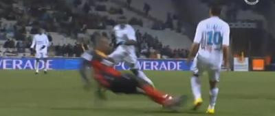 Intrare criminala! Fostul rapidist Adefemi, la un pas sa-l nenoroceasca pe Ben Arfa! VIDEO